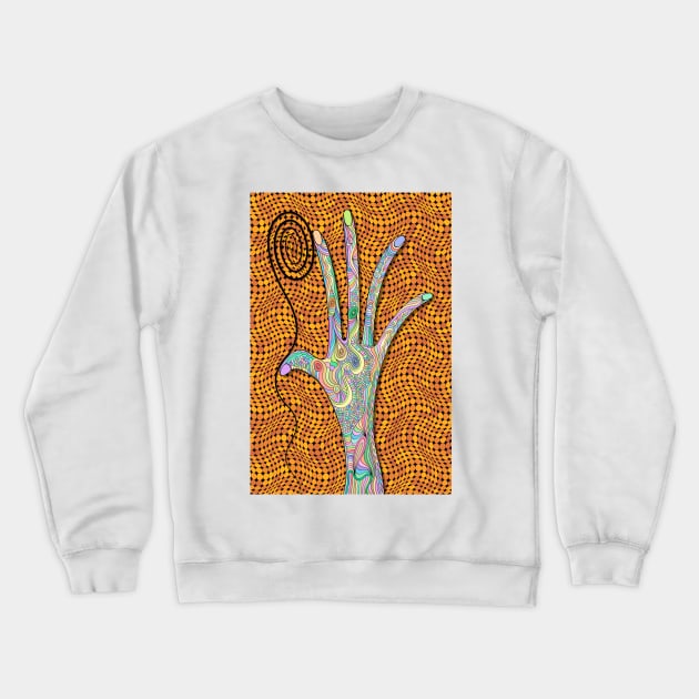 Finger Painting Crewneck Sweatshirt by becky-titus